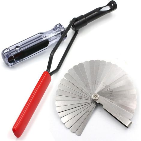 APEX Outil de réglage du jeu aux soupapes avec jauge d'épaisseur – convient aux moteurs Honda, Toyota, Nissan et autres moteurs japonais (taille 10 mm).