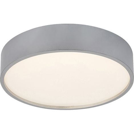 Plafonnier LED Larcia 18W 28 cm argent IP44 Rabalux (1/5)