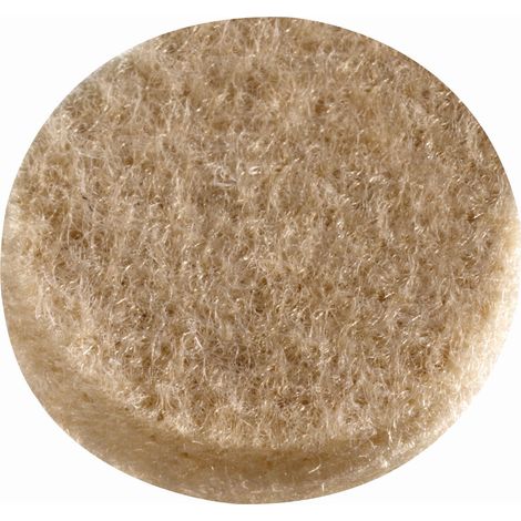 HSI Filz - Parkettgleiter, selbstklebend rund, 5mm, beige, 22mm, 16 STK