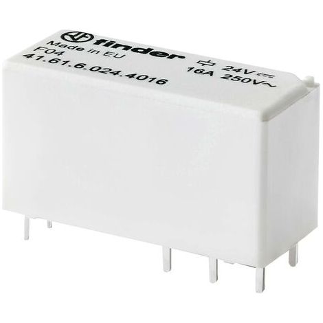 Finder 41.61.6.024.4016 Relais pour circuits imprimés 24 V/DC 16 A 1 inverseur (RT) 1 pc(s) W904731 (1/2)