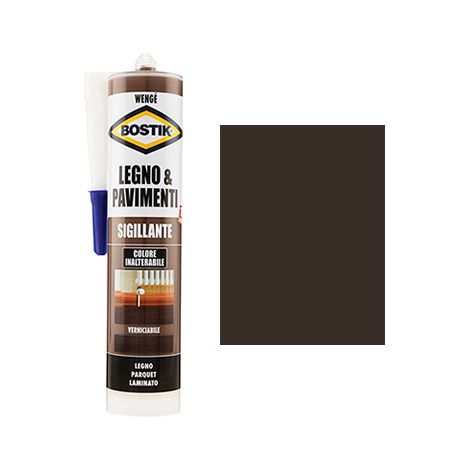 SILICONE ACRILICO LEGNO PAVIMENTI BOSTIK - WENGE ML 300- 3 pezzi