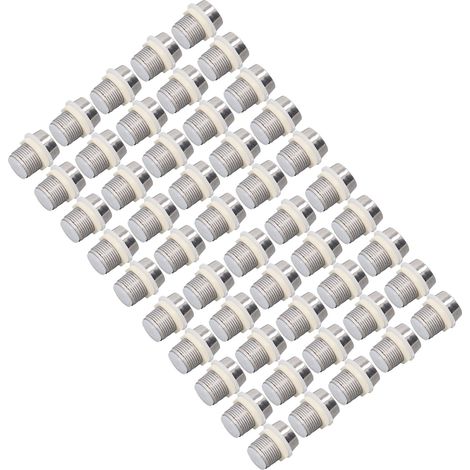 Lot de 50 Supports LED 10mm Ronds Plastique Chromé pour Ampoules à Diodes Électroluminescentes Lumineuses (1/5)