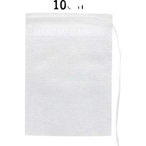 Bolsitas de té, tela no tejida, diseño termosellado duradero, 100 unidades, 10 x 15 cm (1/2)