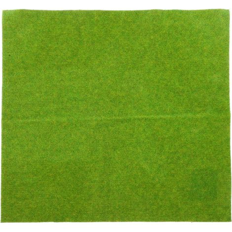Gazon Artificiel Découpable 9.84X9.84X0.20 Pouces Fausse Pelouse pour Maquettes Décor De Paysage en Faux Gazon Pelouse Bricolage Mini Aménagement Paysager Modélisme Ferroviaire (1/5)