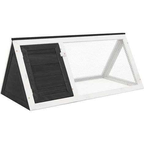 vidaXL Clapier Gris Bois (1/5)