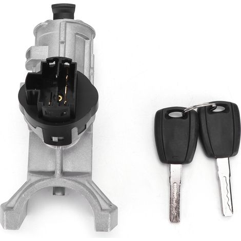 Neuf cylindre de serrure d'allumage auto avec 2 clés 1371429080 1608501280 remplacement pour Fiat Ducato 2006- (1/5)