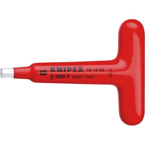Knipex 1x Destornillador para hexágono interior mango en T - 981408