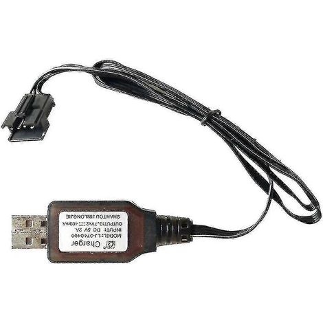 Chargeur 7,4 V 3,7 V x2 pour batterie Li-ion SM-4P, jouets radiocommandés électriques (voiture, bateau), câble USB - Yvan (1/5)