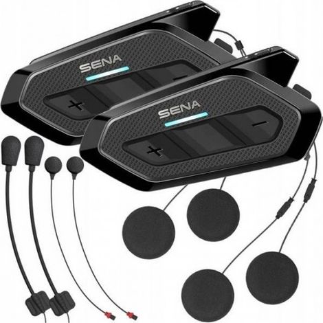 Intercomunicador para motocicleta SENA Spider RT1 Mesh 8000M HD, juego de 2 unidades sin FM. (1/4)