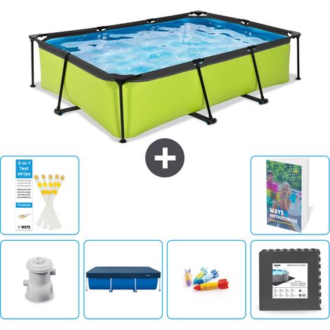 Exit Pool Rechteckig - 300x200x65 cm - 7-teilig S317