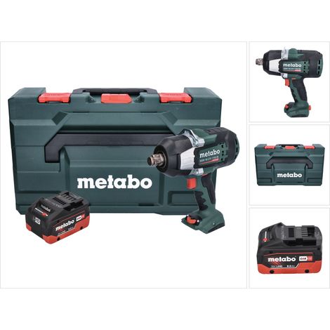 Metabo SSW 18 LTX 1750 BL avvitatore a impulsi a batteria 18 V 1750 Nm 3/4" brushless + 1x batteria ricaricabile 8,0 Ah + metaBOX - senza caricatore (1/5)