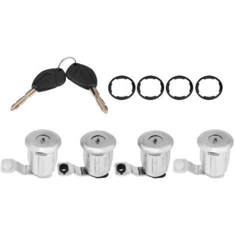 BUNTHAUS Serrure Berlingo 2002, Ensemble De Barillet De Serrure De Porte De Voiture Avec Clés Adaptées Pour Partner Berlingo Xsara Remplacer Oem 252522 9170.g3 9170.cw(4 Barrels)(4 Barrels) (1/5)
