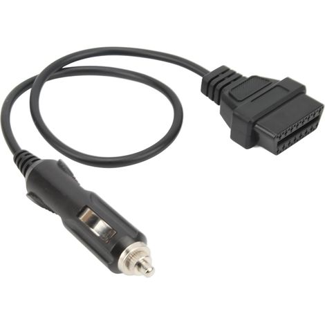 Adaptateur de Câble de Connecteur Mâle OBD, OBD2 Mâle vers Câble Allume-cigare Câble D'alimentation D'urgence économiseur de Mémoire Câble Adaptateur de Diagnostic pour Tous les (1/4)