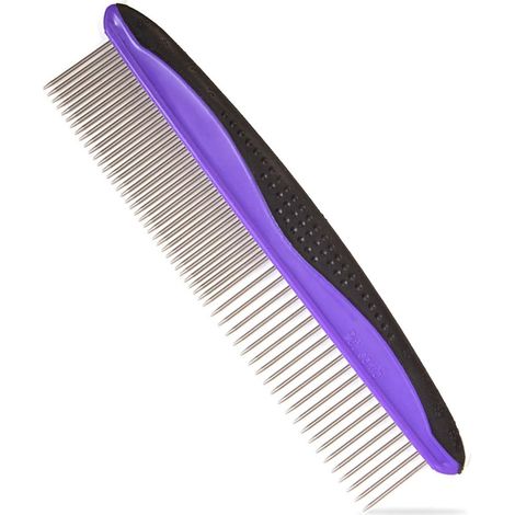 Peigne pour chien, peigne de toilettage pour animaux, peigne pour chat pour démêler les poils. Un entretien approprié prévient les nœuds et les enchevêtrements chez les animaux à poils longs et courts (1/5)