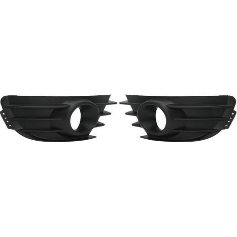 Coppia di copri fendinebbia, copri fendinebbia nero per paraurti anteriore della Citroen C4 2004-2008 (1/5)