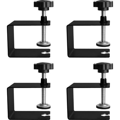 4 Pièce Support de Fixation en C, 50 mm Réglable Serre Joint Pince C, Acier Inoxydable C Clip de Fixation, pour Travail Bois Bricolage, Réparation Automobile (1/5)