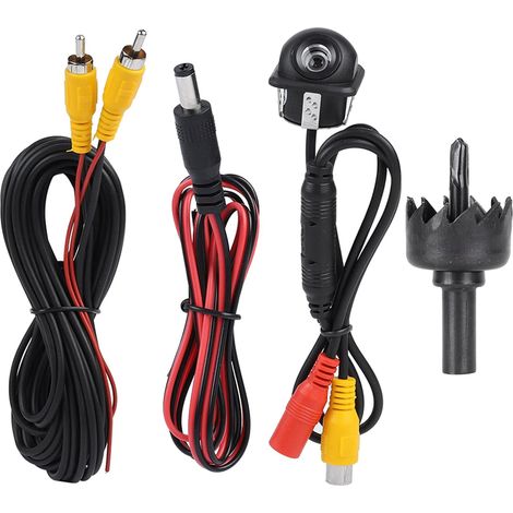 Caméra de recul, 12V 90° HD Caméra de recul pour rétroviseur de Voiture Caméra de Vision Nocturne de stationnement de Secours (1/5)