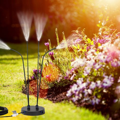 Brumisateur portable sur pied, système de brumisation rafraîchissant pour terrasse, piscine et jeux d'eau en extérieur. (1/5)