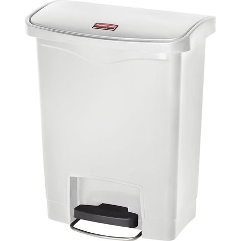 Poubelle à pédale Slim Jim 30 L Blanc Rubbermaid (1/3)