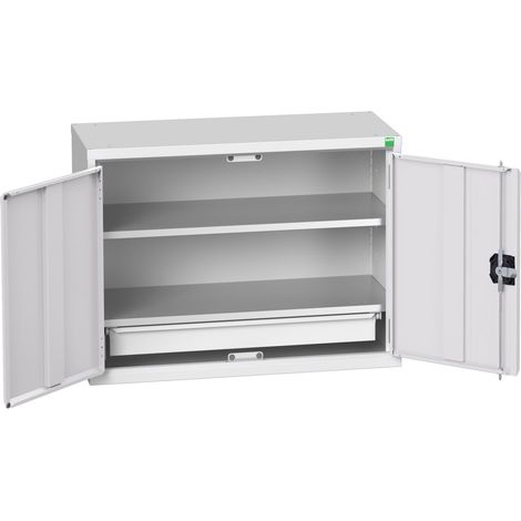 Bott 16929103.16 Verso Economy Wall Cupboard 2 Shelf + 1 Drawer 800mm Light Grey
