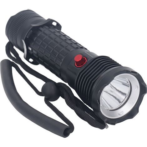 LED diving flashlight, white light, underwater diving torch, IPX8 waterproof, professional, submersible, for deep-sea emergencies (1/5)