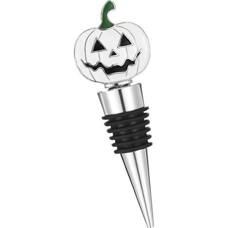 Tappo per bottiglia di vino per la festa di Halloween, decorazione unica in bianco
