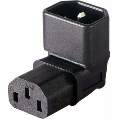 Adaptateur secteur IEC C14 vers C13 / PDU Plug TV LCD à montage mural à angle de 90 degrés