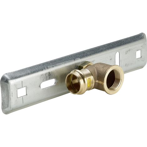 Plaque de raccordement pour compteur de gaz G2324 en acier galvanisé de 28 mm