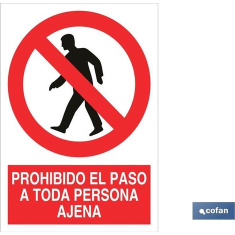 SeÑal adhesivo 297x210mm.