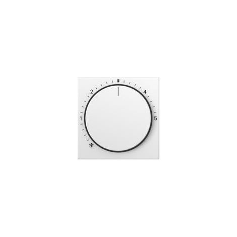 Gira 270227 Abdeckung für Raumtemperaturregler mit Kontrolllicht, System 55, Reinweiß Seidenmatt