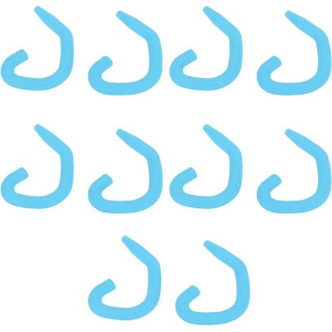 5 Paires de Cache-Oreilles en Silicone Souple Réutilisables pour Bébés et Adultes, Couleur Bleu Clair (1/5)