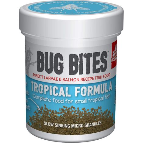 Comida a base de insectos para peces tropicales en microgránulos Fluval Bug Bites (1/2)