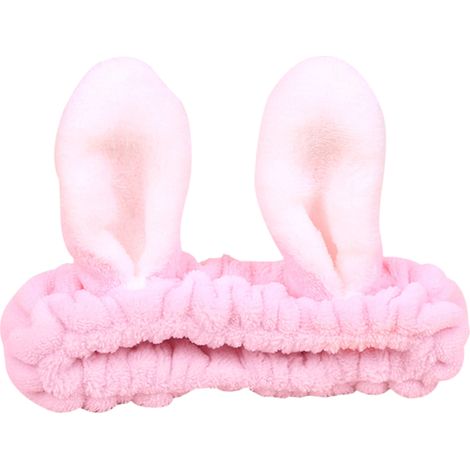 Diadema adorable para niñas, suave y elástica para el cabello, ideal para maquillarse, lavarse la cara, ducharse y para ir al spa. (1/5)