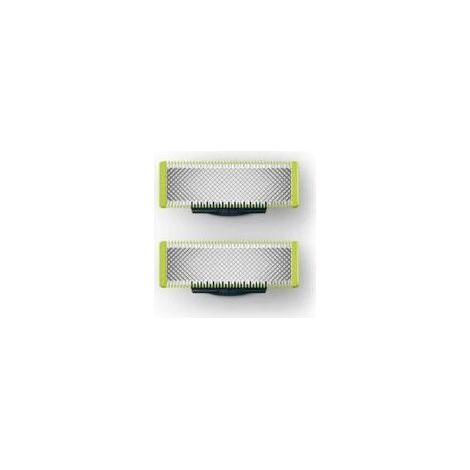 PHILIPS QP220/55 Lot de 2 lames pour rasoir/tondeuse One Blade - Vert et Noir