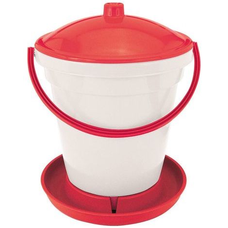 Kerbl Bucket buveur pour oiseau, pas de jambes de soutien, avec ASA, 18 litres (1/2)
