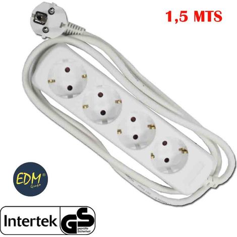 edm Blocco multipresa bianco 4 prese Schuko 16A 3680W