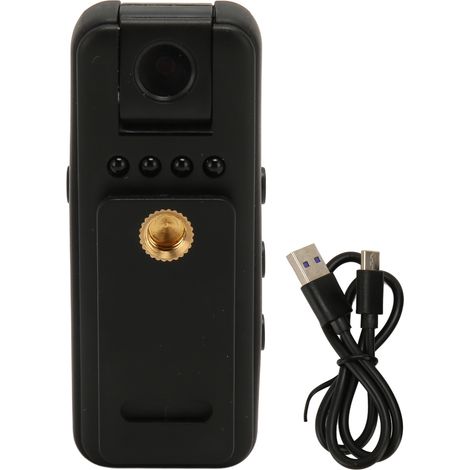 Mini webcam HD A88, Full HD 1080p, vision nocturne, caméra de surveillance pour bébé, enregistreur portable, jusqu'à 5 heures d'enregistrement, batterie 1000 mAh, convient à une utilisation intérieure (1/5)