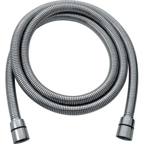 Flexible de douche - ROUSSEAU - double agrafage en inox chromé - extensible 1,5 a 1,85m - garantie 5 ans (1/2)