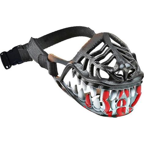 Muselière effrayante pour chien pour Halloween, muselière hilarante avec de grandes dents effrayantes, cette muselière de loup-garou pourrait être le costume d'Halloween le plus cool pour vous (1/5)