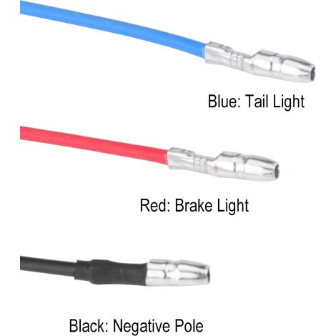 Motorrad-LED-Rücklicht, Bremslicht, Blinker, Kennzeichenbeleuchtung, weiß, für Cafe Racer (1/5)