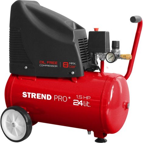 Kompressor Strend Pro OF1524, ölfrei, 1,1 kW, 24 Liter (1/2)