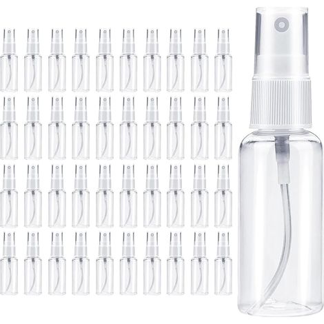 Lot de 40 flacons pulvérisateurs de 30 ml - Mini vaporisateurs à remplir - En plastique - Pour alcool, soins du corps, liquides, cosmétiques, parfum (1/5)