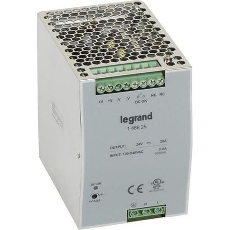 Alimentation À Découpage 480W 100-240V AC 24V DC Legrand - LEG146625
