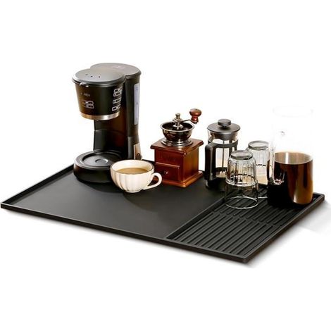 Afdruiprek - Onderlegger Koffiemachine - Siliconen Droogmat - 61 x 40,5 x 1 cm - Voor Keuken En Spoelbak - 1 Stuk (1/5)