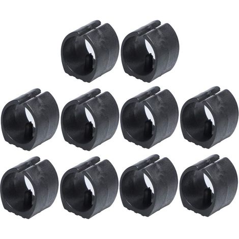 10pcs Patin Pied Chaise Tube Rond Embout Tube Pied Table Fauteuil Tampon Meuble Plastique U Forme Ronde 20mm Dia (1/5)