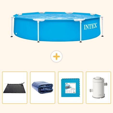 Intex Piscine Tubulaire Ronde - 244x51 cm - 5-pièces S166 (1/5)