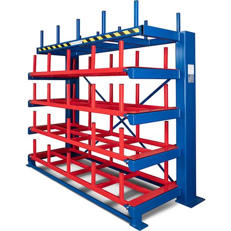 RR Industrietechnik Schubfachregal für Langgut Typ RRL 119x299,5x251cm LxBxH Außenmaß mit 1000kg Traglast je Fach (1/2)