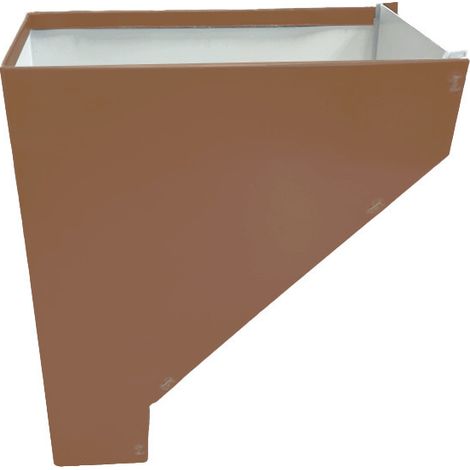 Cuvette de branchement alu pour descente 60x80 rectangulaire - C9 - ALUHOME