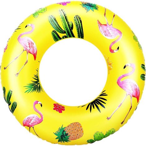Bouée gonflable pour piscine, bouée de natation en forme de flamant rose, bouée gonflable F (1/4)