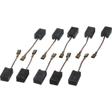 Ersatzkohlebürsten für Rupees 47.105 8051499567651 – 59 x 795 x 133 mm – 10er-Packung, für Winkelschleifer/Exzenterschleifer, mehrfarbig